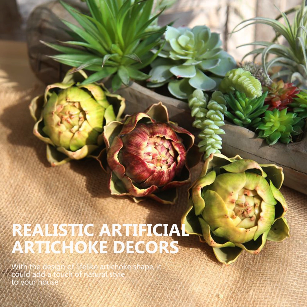 Artificial Artichoke Model Fake Artichoke Photo Prop Fake Vegetable Prop Wedding Decor