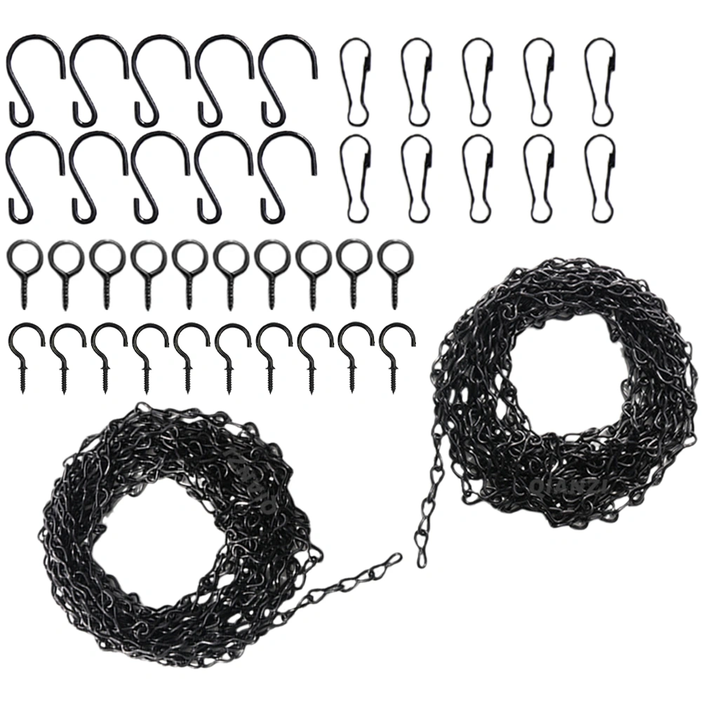 1 Set Hanging Chain and Hooks Set Garden Plant Hangers for Hanging Baskets