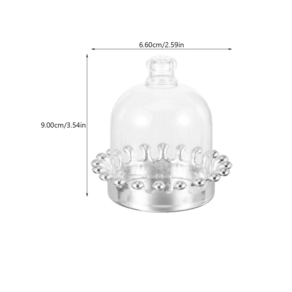 12pcs Cupcake Trays with Dome Cover Decorative Tray for Display Dessert Fruits Small Figurines