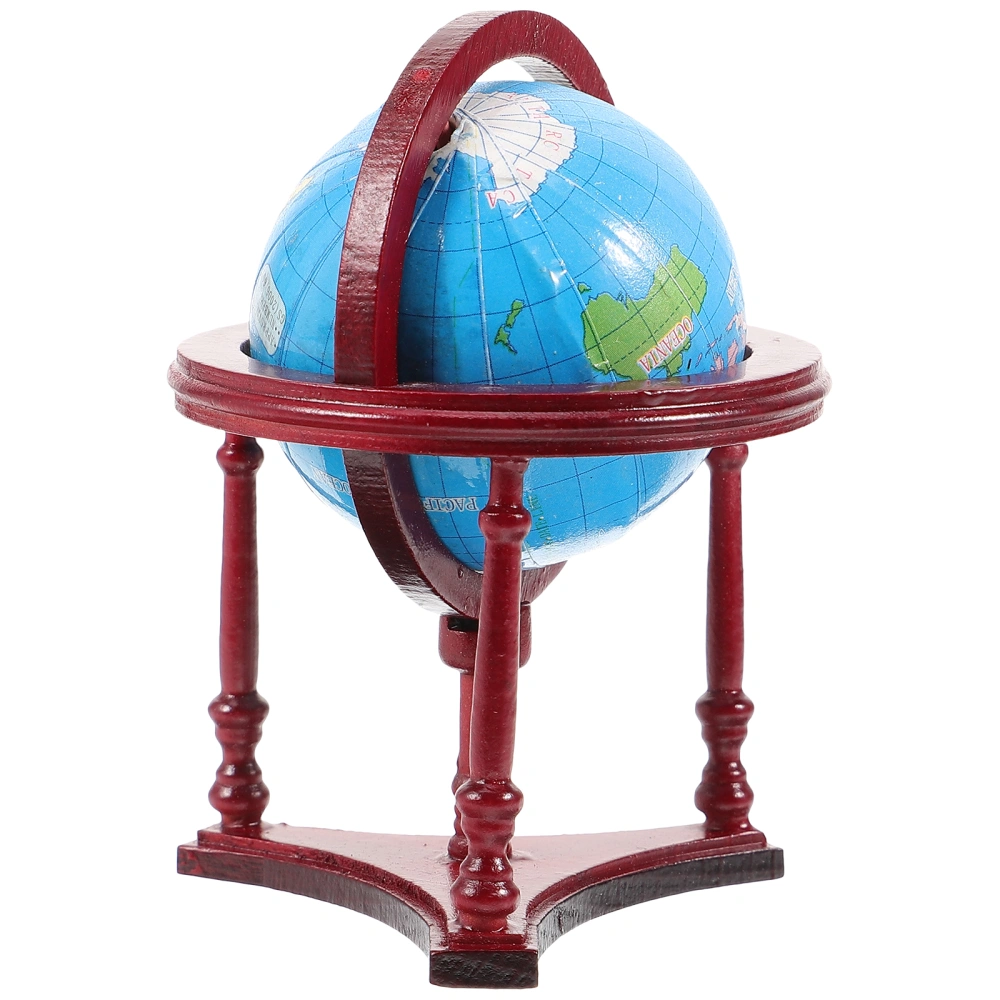 Doll House Globe Miniature Ornament Doll House Decoration World Globe Model for Decor