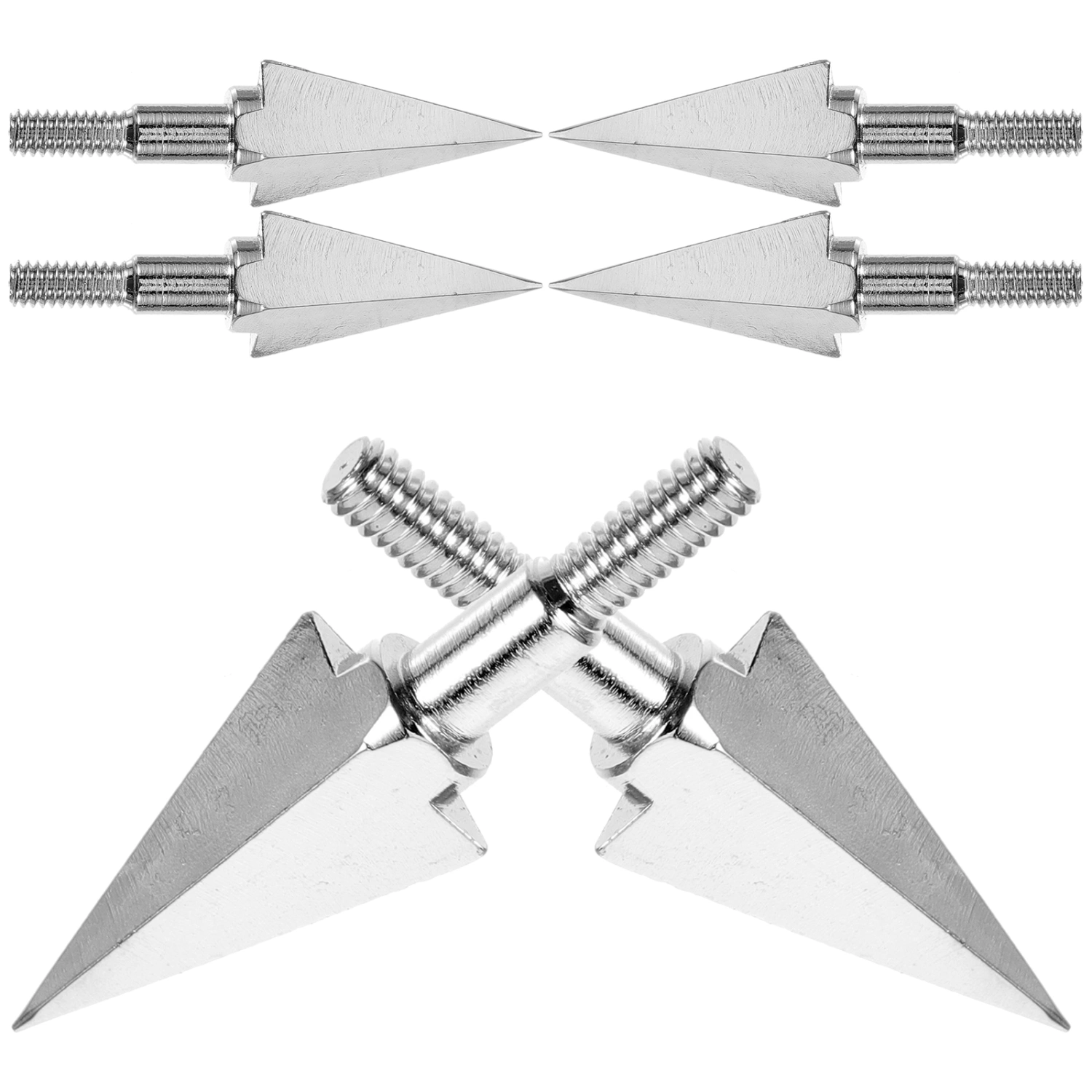 6pcs Metal Arrow Tips Replacement Archery Arrowheads Professional Archery Points
