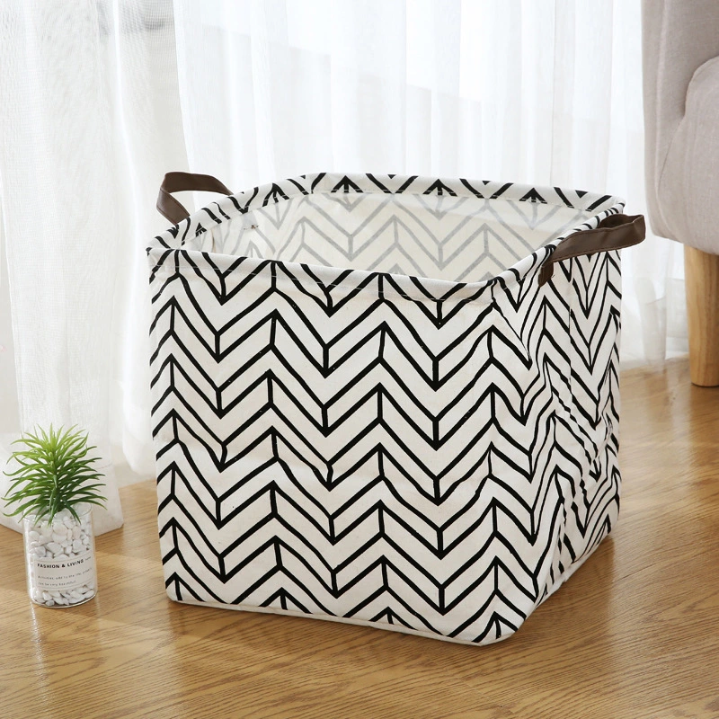 Large Laundry Basket Multipurpose Cotton and Linen Clothing Basket Sundries Basket