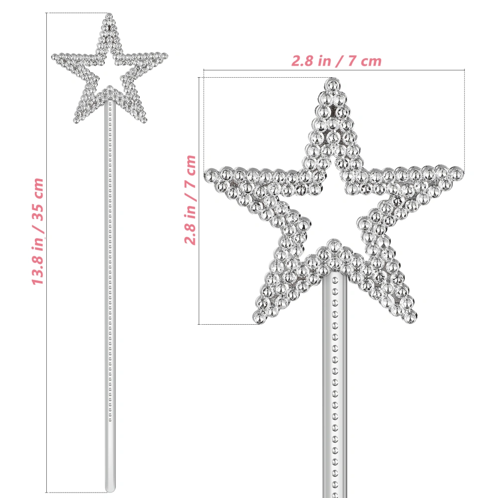 15pcs Fairy Sticks Star Fairy Wands Plastic Angel Fairy Wands Cosplay Stage Performance Props for Girls