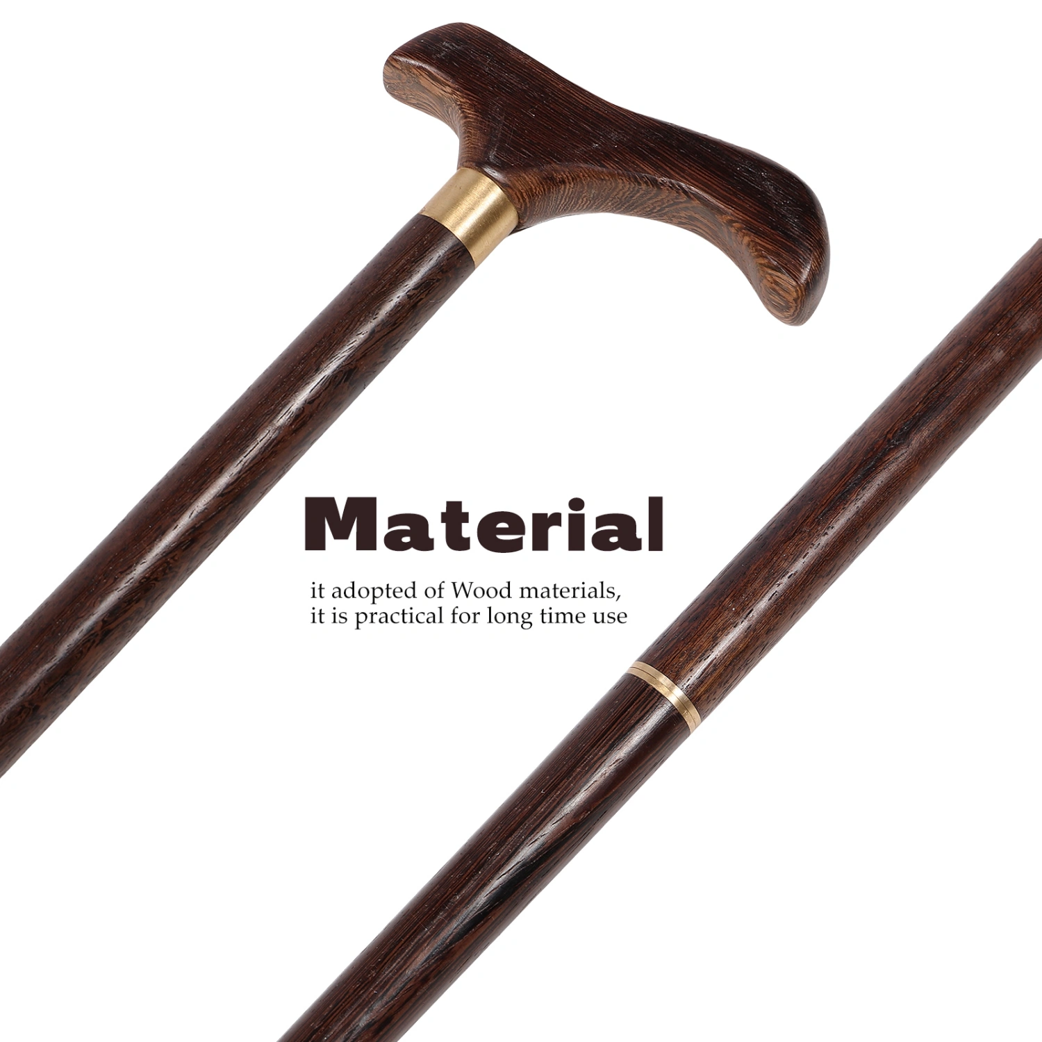 Walking Cane Climbing Wand Collapsible Travel Walking Stick Hiking Stick Detachable Cane