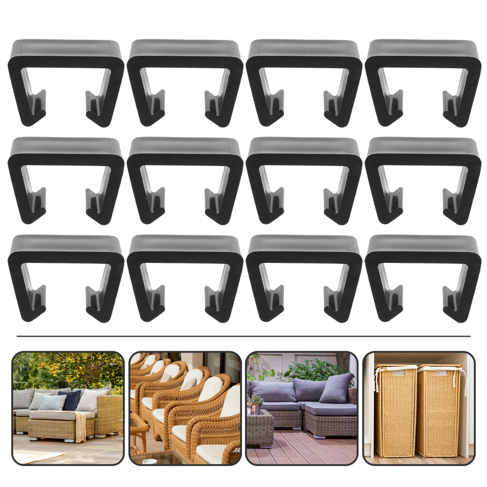 12Pcs Garden Furniture Clips Patio Furniture Clips Outdoor Couch Patio Furniture Connects Clamps