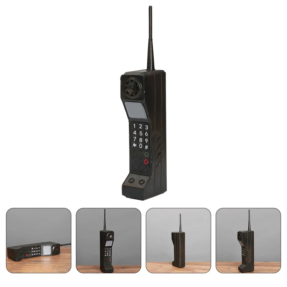 Vintage Mobile Phone Model Iron Cellphone Photo Prop Cellphone Model Retro Decor