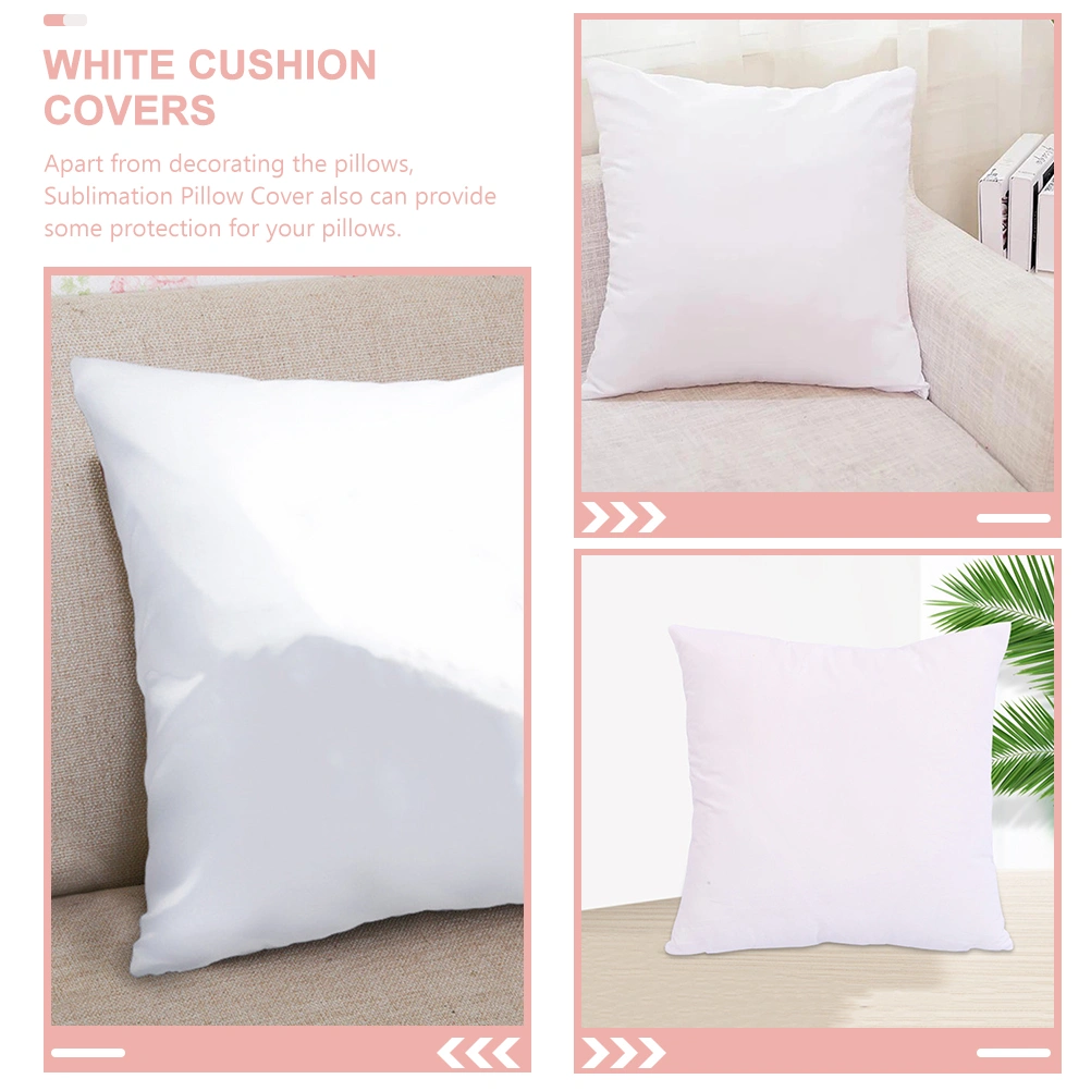 4Pcs Sublimation Pillow Cases White Cushion Covers Blanks Pillow Covers Heat Transfer Pillow Covers