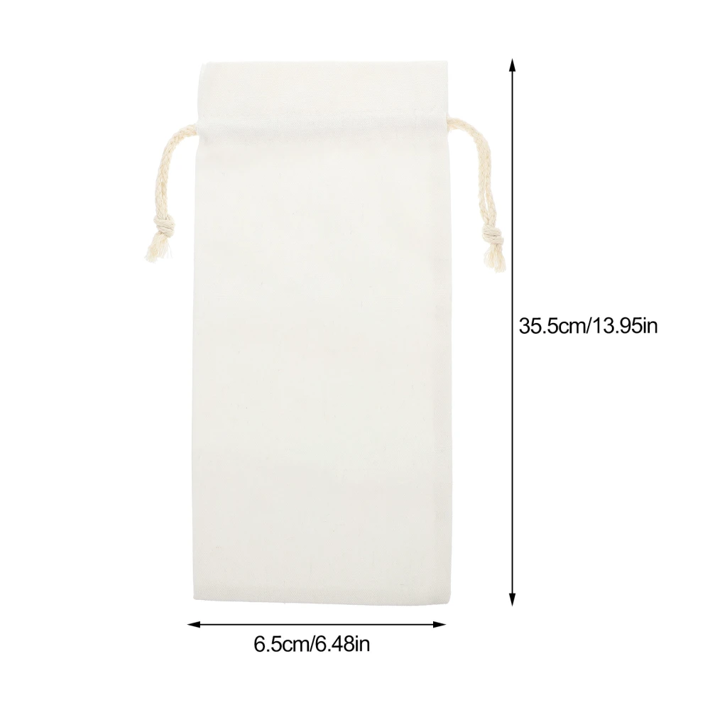 4pcs Linen Wine Bags Sublimation Blank Wine Bottle Bags Wine Gift Bags with Drawstring for Party