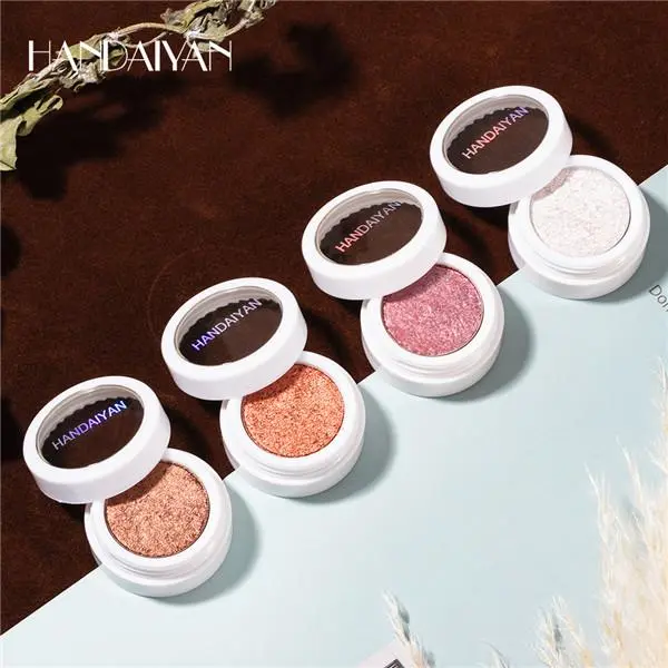 Lady Fashion Makeup Eye Shadow Soft Glitter Shimmering Colors Eyeshadow Metallic Eye Cosmetic
