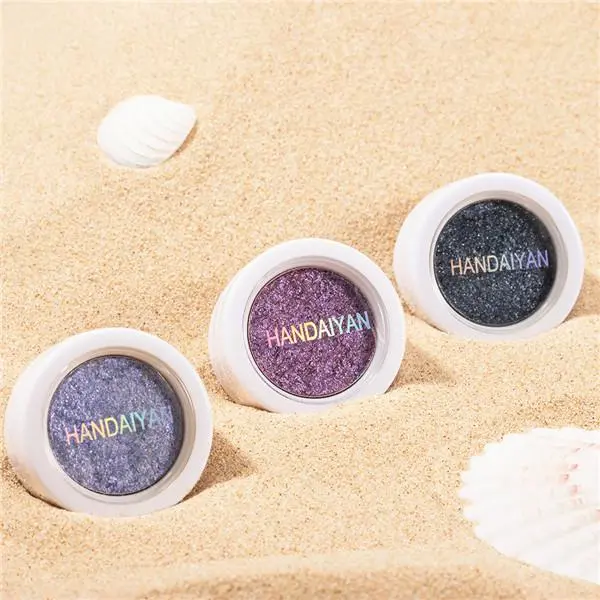 Lady Fashion Makeup Eye Shadow Soft Glitter Shimmering Colors Eyeshadow Metallic Eye Cosmetic