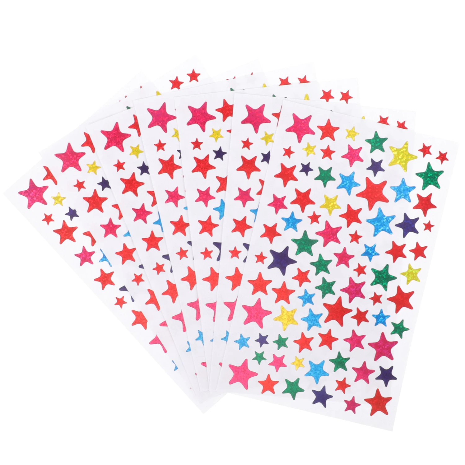 5 Sheets Children Star Sticker Kids Star Stickers Reward Star Stickers Decorative Star Stickers