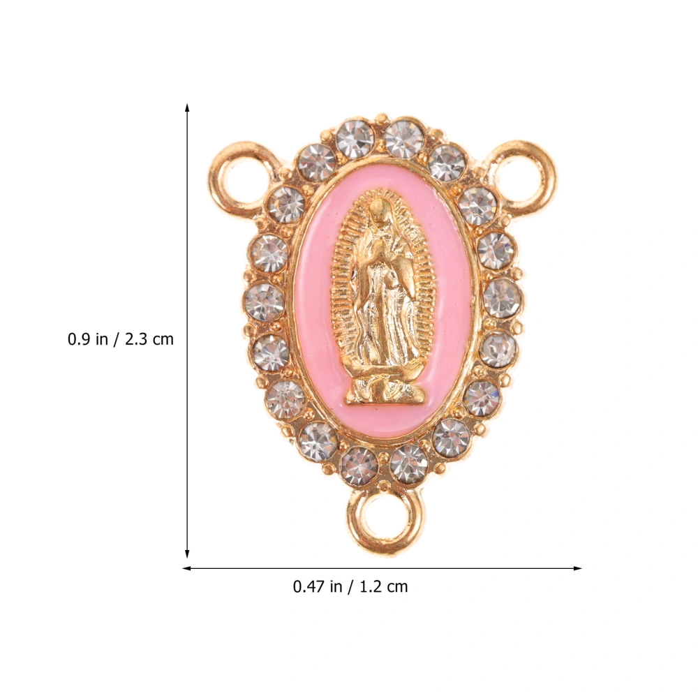 24pcs Virgin Mary Pendants Charms Alloy Connection Bracelet Pendants Charms