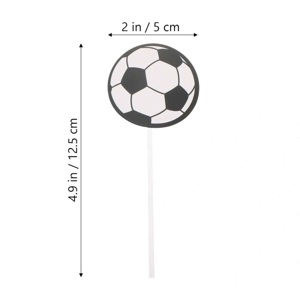 50pcs Football Cupcake Topper Theme Party Cupcake Pick Theme Party Cake Pick