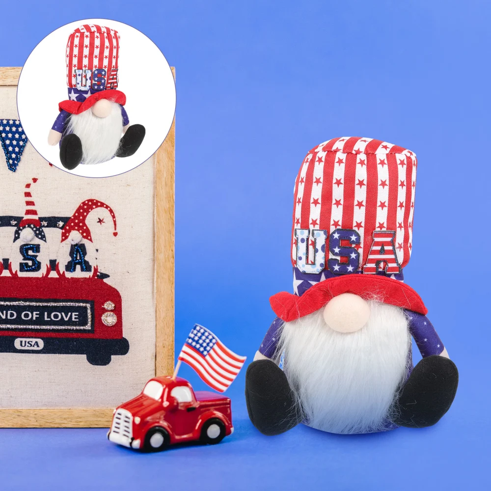 Independence Day Patriotic Gnome 4th of July Gnome Independence Day Patriotic Gnome Doll