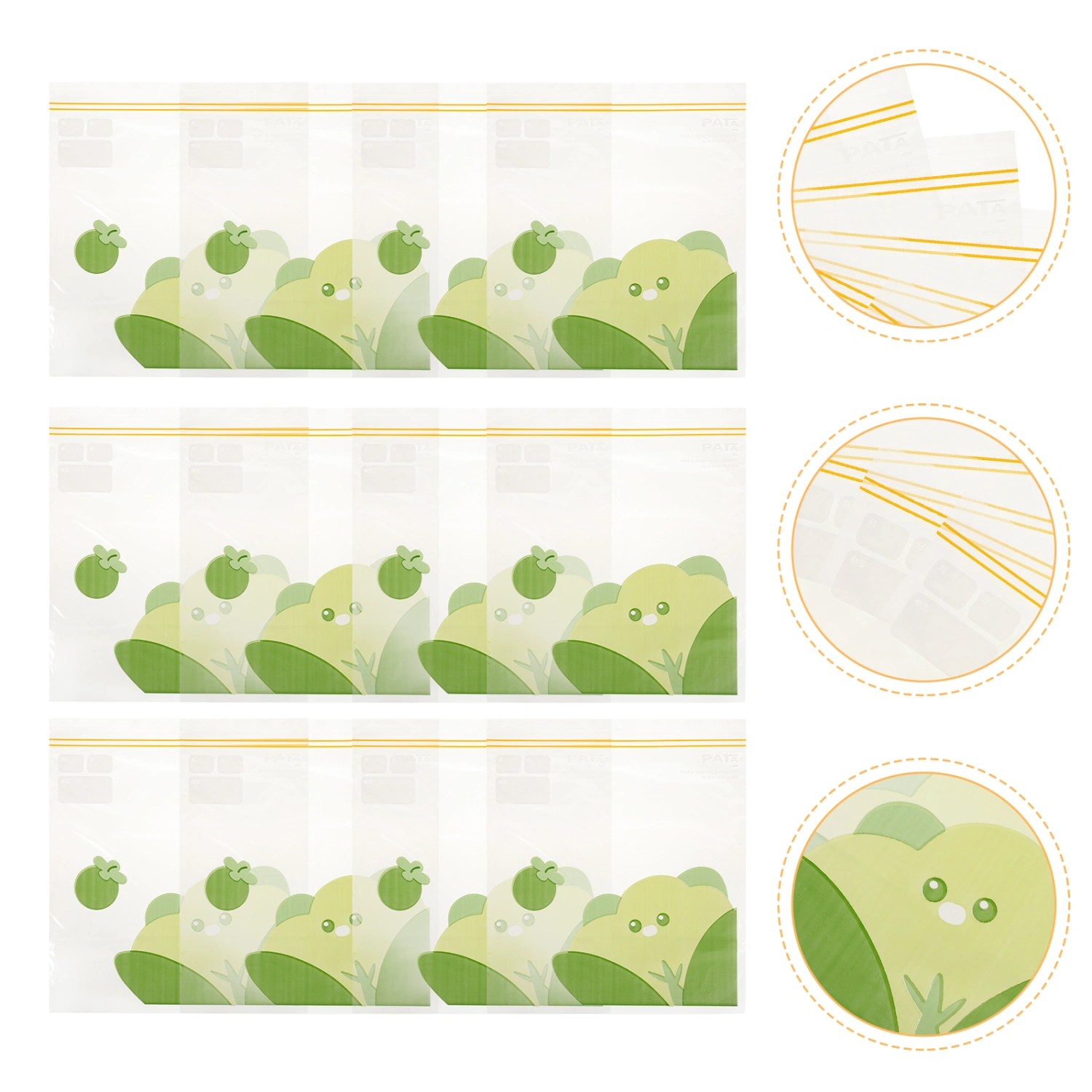 15Pcs Refrigerator Food Bags Reusable Freezer Bags Food Storage Bags Fresh Keeping Vegetable Bags