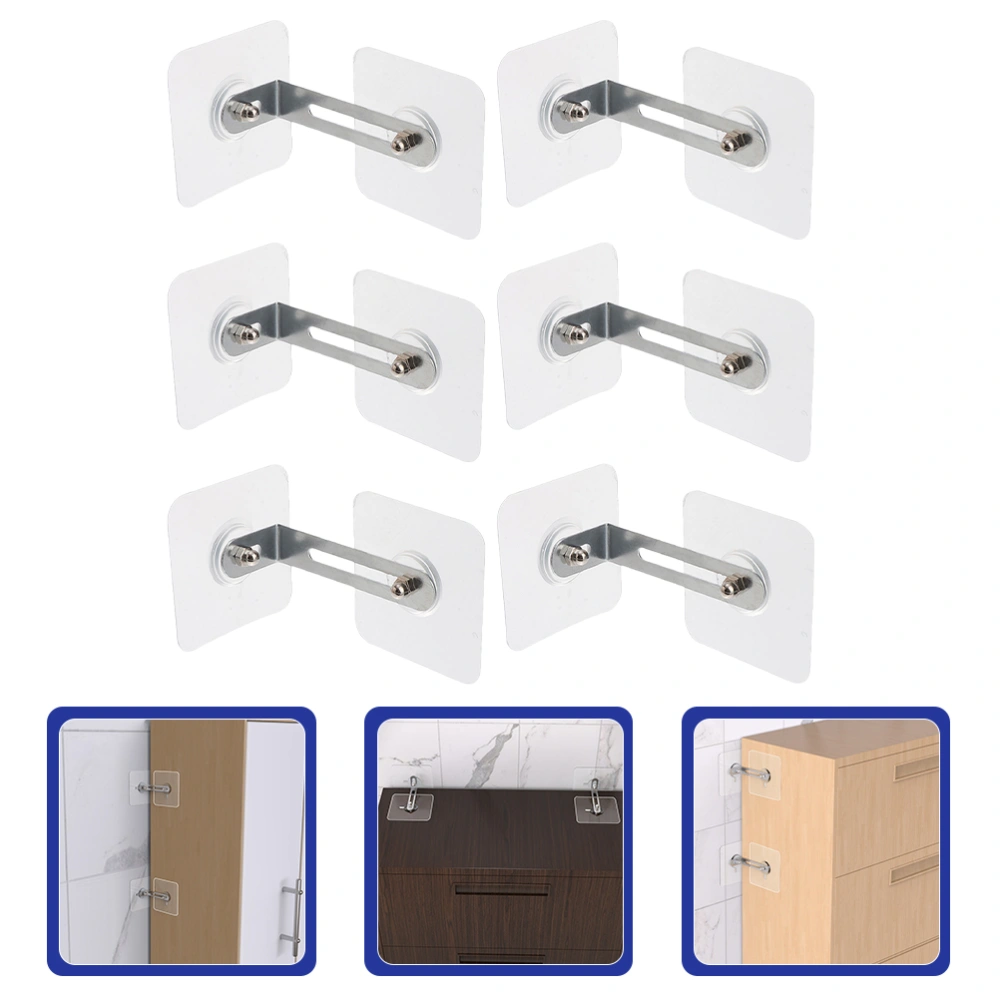 6Pcs Baby Proofing Furniture Anchors Anti Tip Adhesive Furniture Wall Anchors