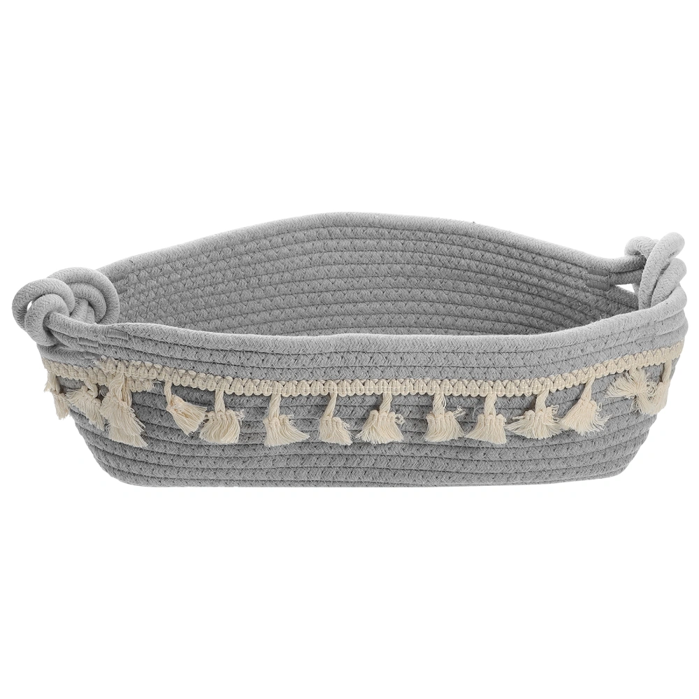 Woven Basket Macrame Storage Basket for Toilet Paper Perfume Sundries Organizing