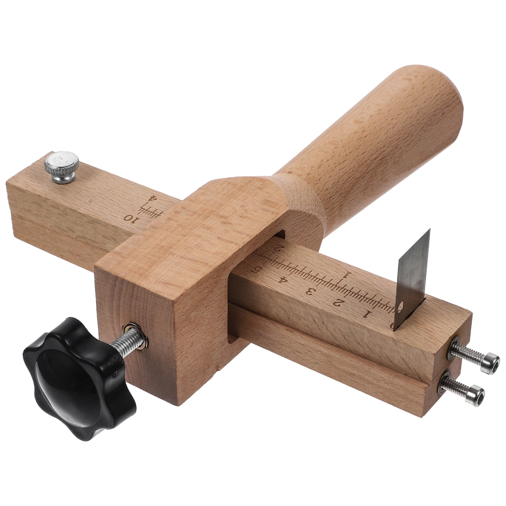 Adjustable Leather Cutting Tool Leather Strap Strip Cutter Wooden Leather Belt Making Tool