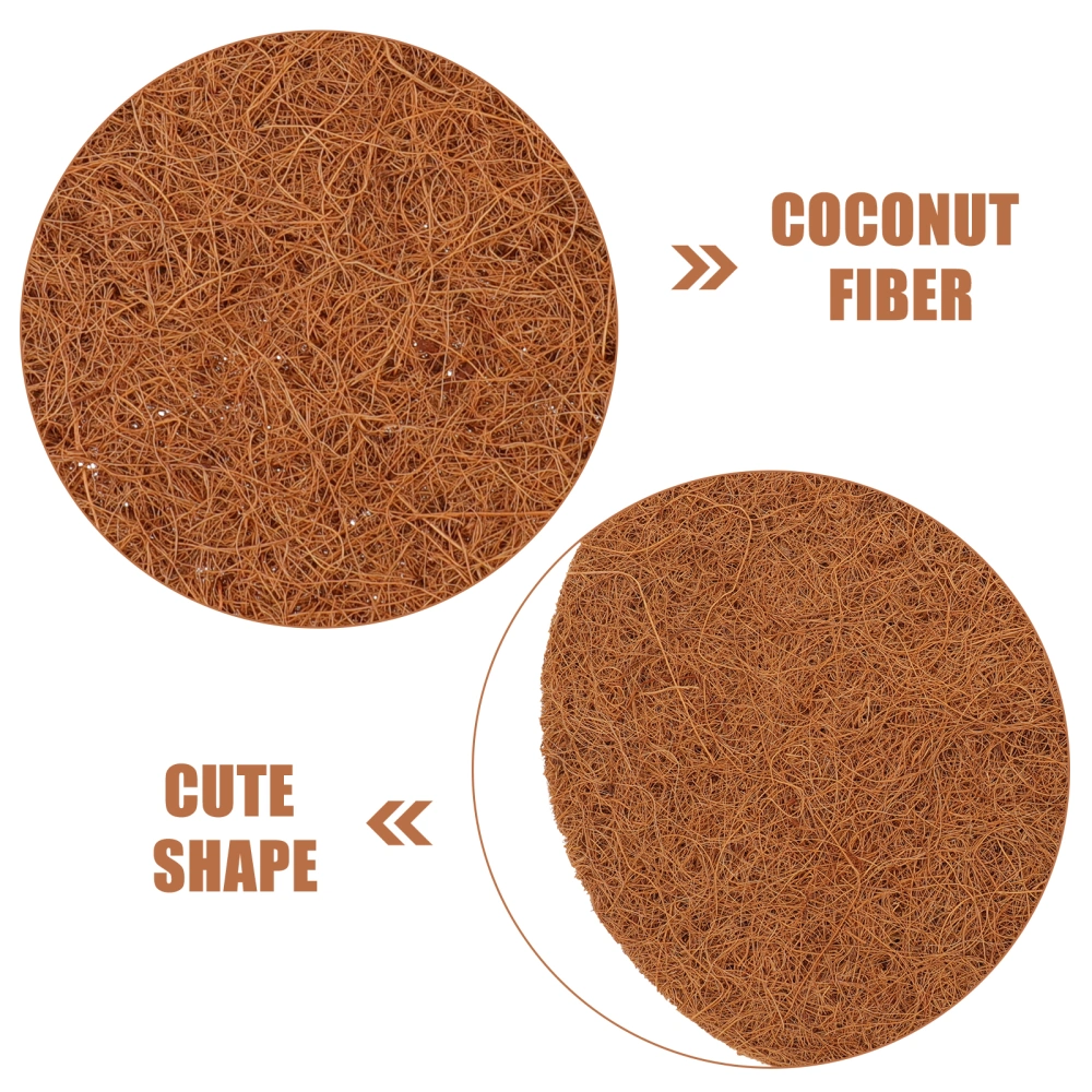 4pcs Replaceable Pigeon Nest Inner Cushion Ventilated Coconut Fiber Mat for Bird Breeding Nest