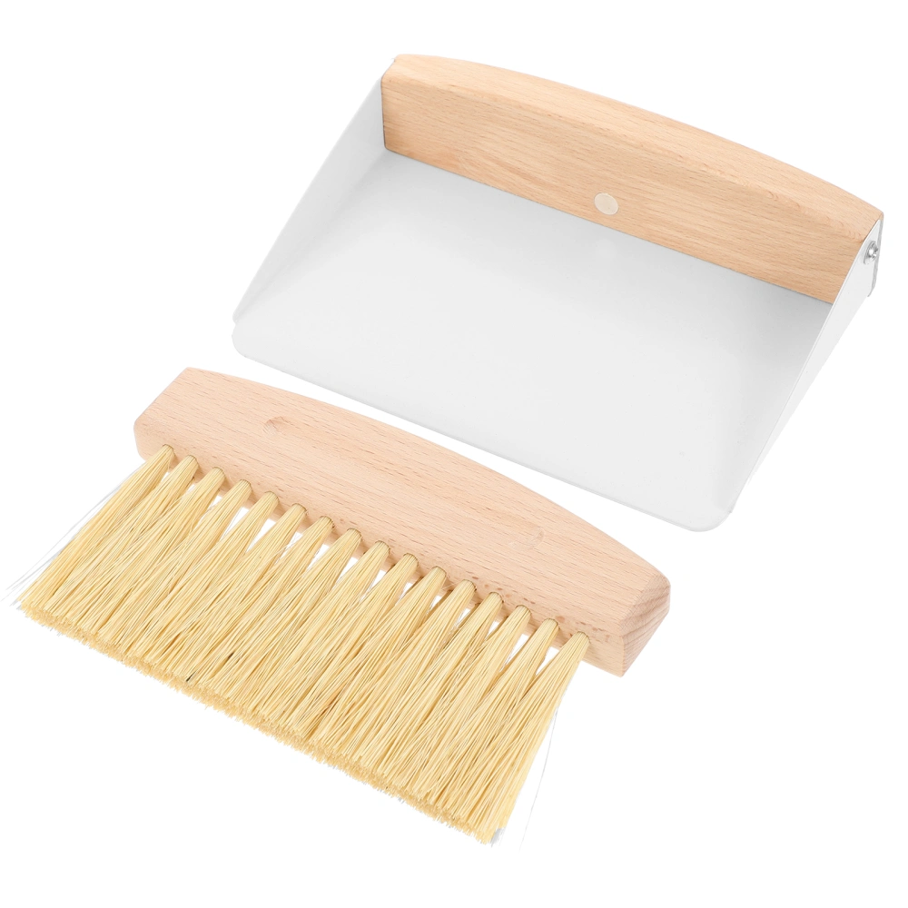 1 Set of Desktop Cleaning Broom Mini Dustpan Small Table Cleaning Broom Tabletop Dust Pan