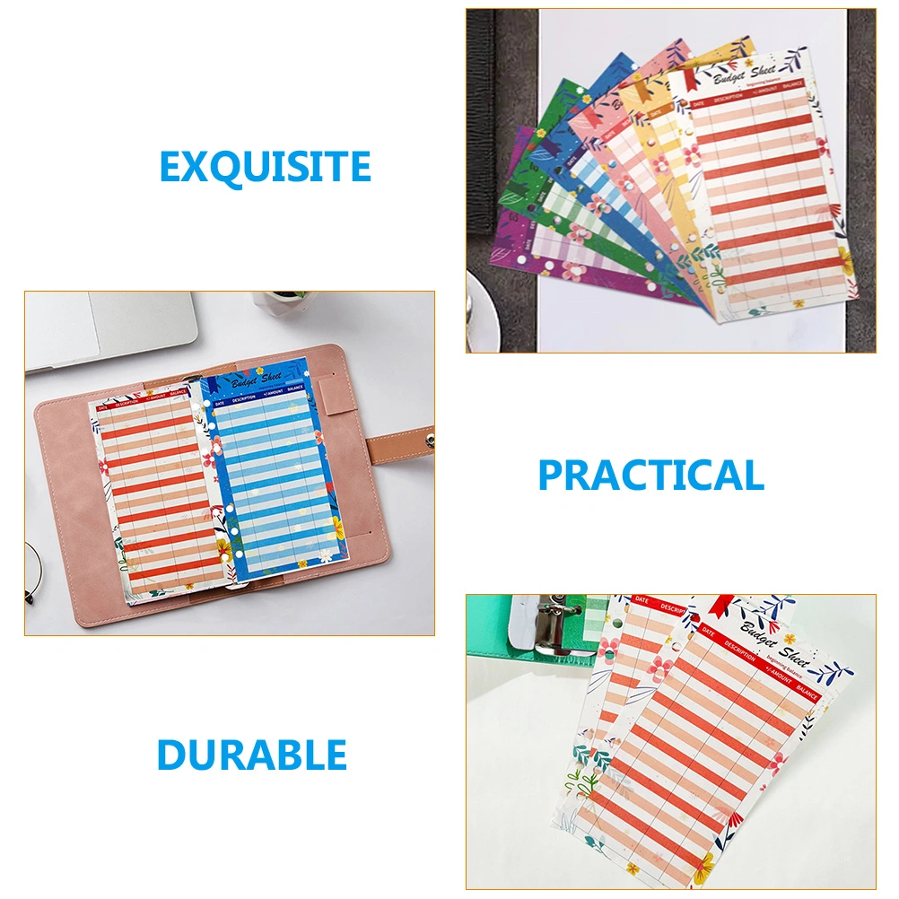 36 Sheets of Convenient Budget Sheets Portable Budget Planners Daily Budget Papers Plan Supply
