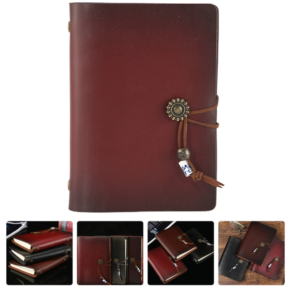 Leather Journal Loose Leaf Journal Notepad Vintage Diary Notepad Writing Notepad A7