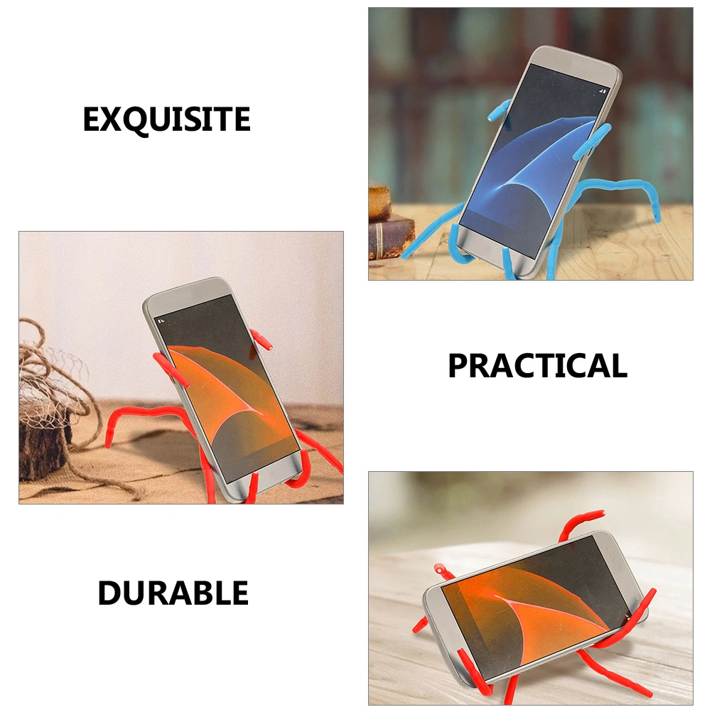6pcs Phone Stands Flexible Grip Phone Stand Desktop Spider Mobile Phone Stands