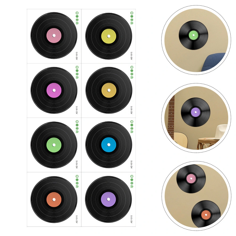 1 Set Vinyl Record Wall Sticker Cd Wall Stickers Wall Aesthetic Wall Decals Music Party Decorations