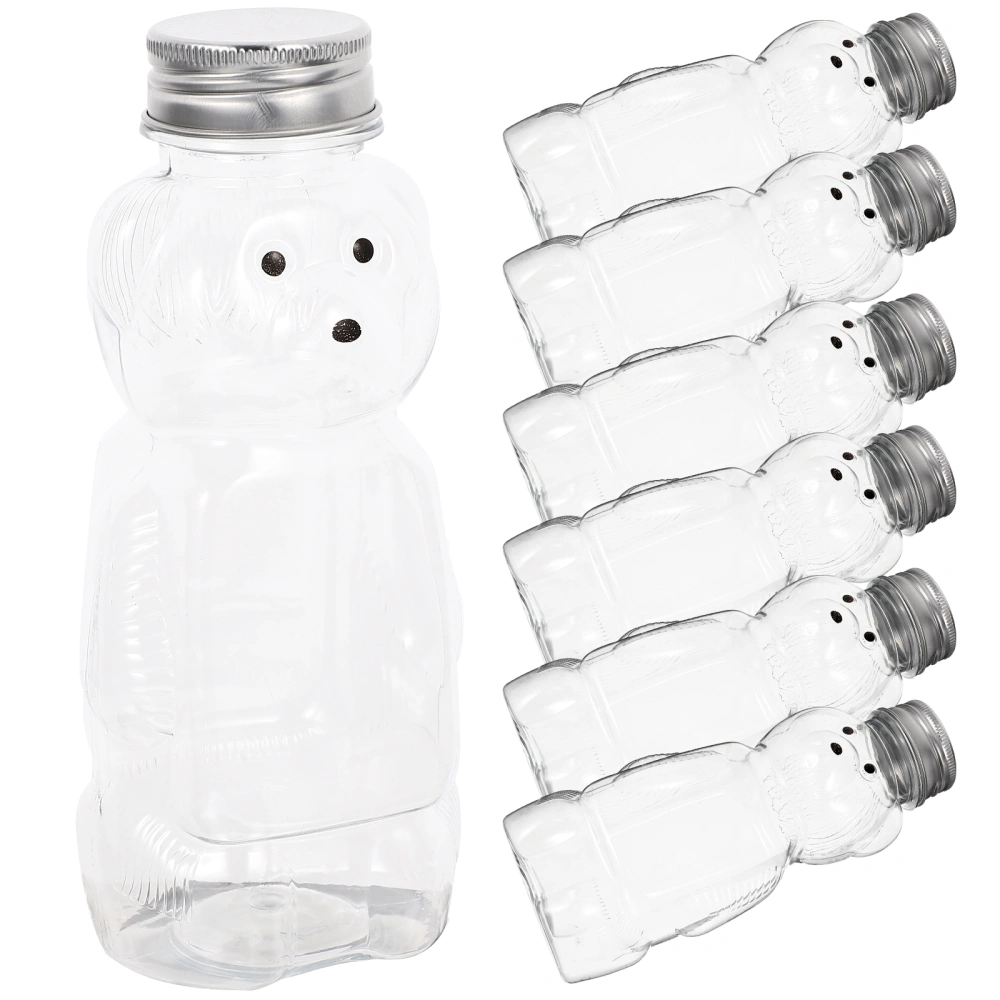 10pcs  Bear Shape Honey Bottle Candy Storage Bottle Transparent Honey Bottle