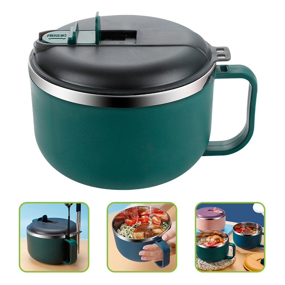 Handle Design Food Bowl Convenient Ramen Bowl School Bento Bowl Lunch Supply