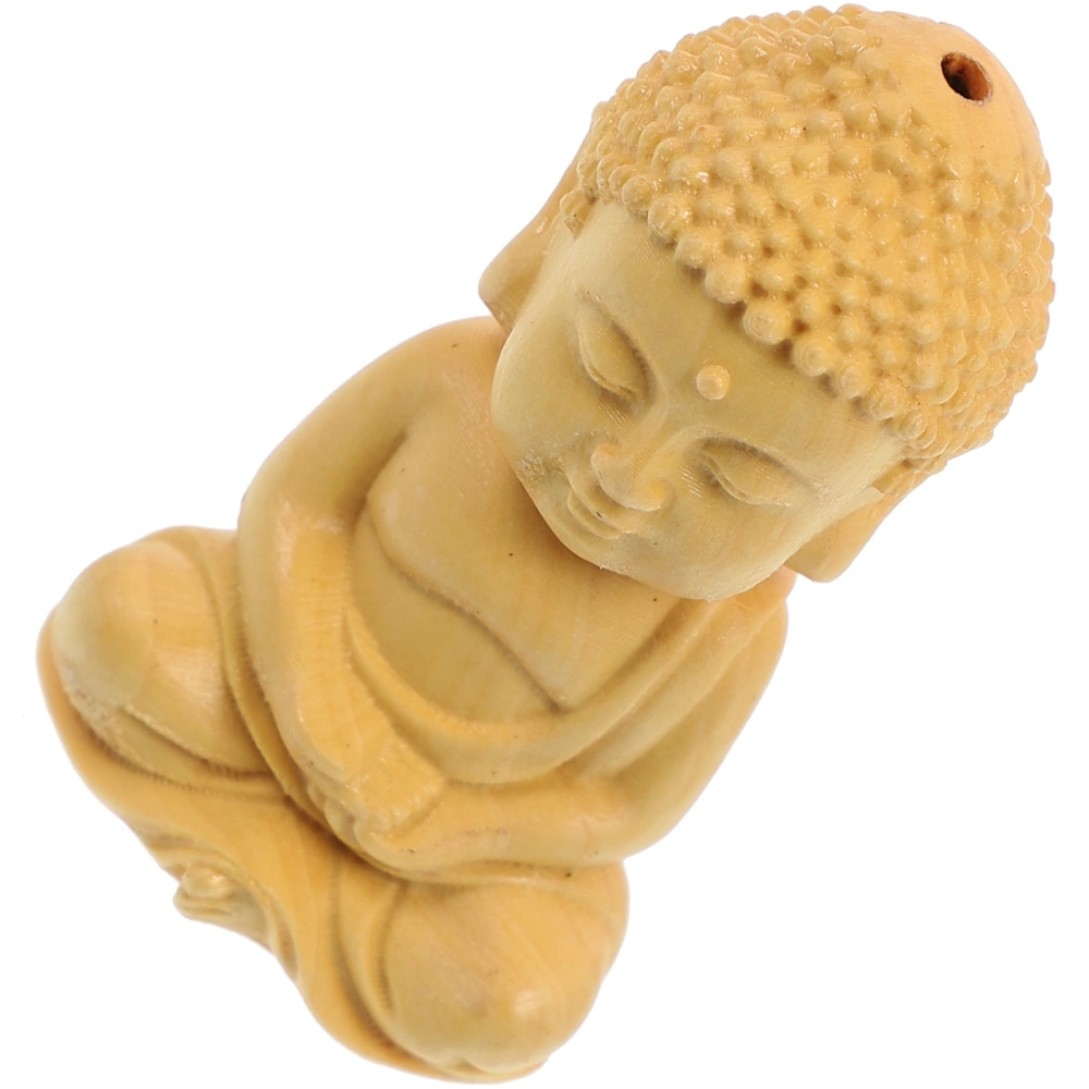 Delicate Miniature Buddha Statue Creative Wood Carving Buddha Figurine Widely-used Wood Craft