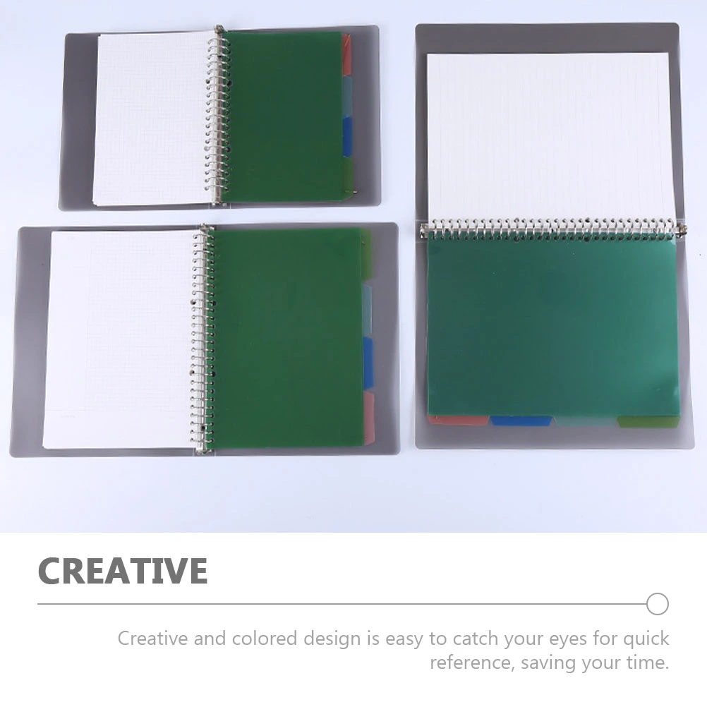 8 Sets Binder Dividers Binder Pages Notebook Binder Dividers Colored Binder Dividers