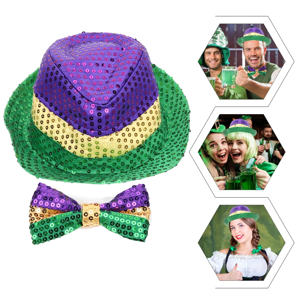 1 Set of Carnival Costume Kit Decorative Festival Hat Bow Tie Photo Prop Supplies