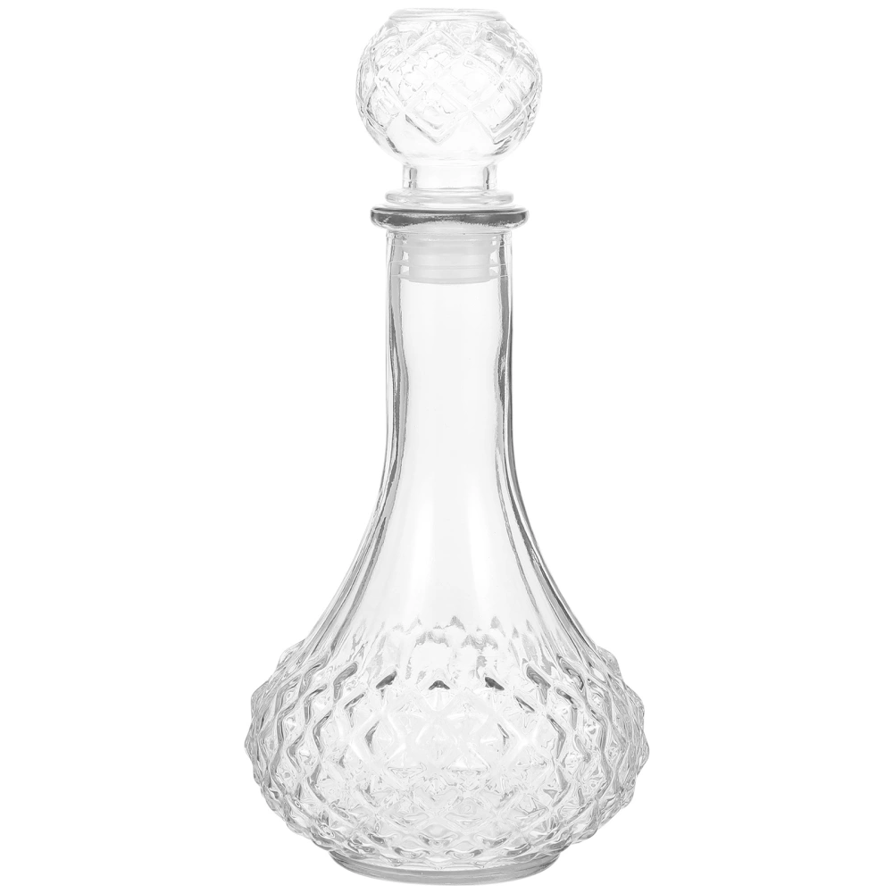 Thickened Wine Decanter Transparent Whiskey Glass Decorative Wine Bottle (500ml)