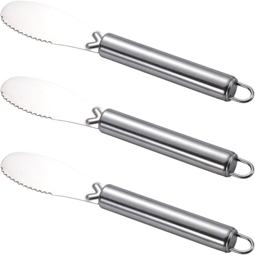 3Pcs Stainless Steel Butter Spreader With Handle Sandwich Cream Spreader Cheese Spreader