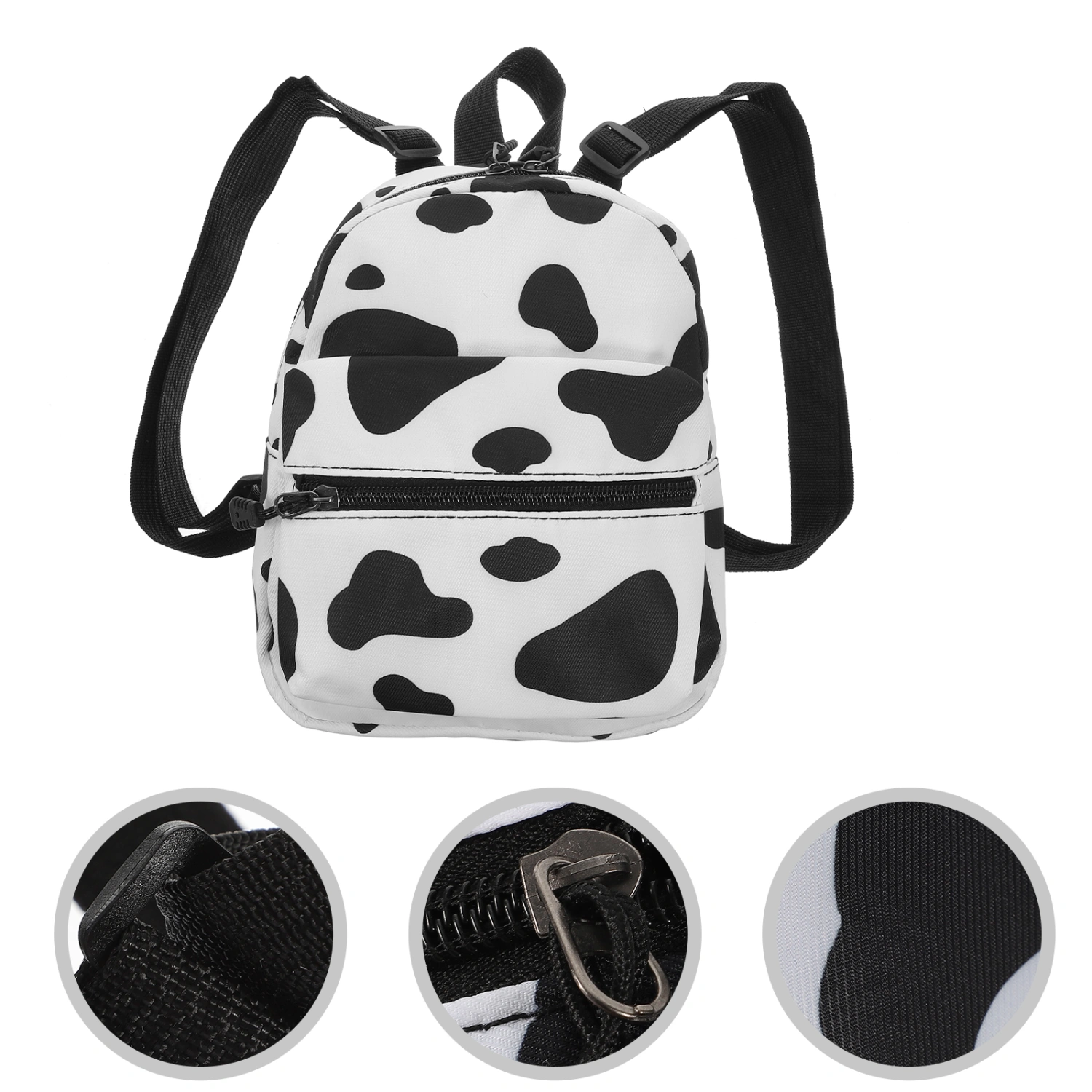 Cow Pattern Backpack Adorable Style Backpack Women Girls Shoulder Storage Bag