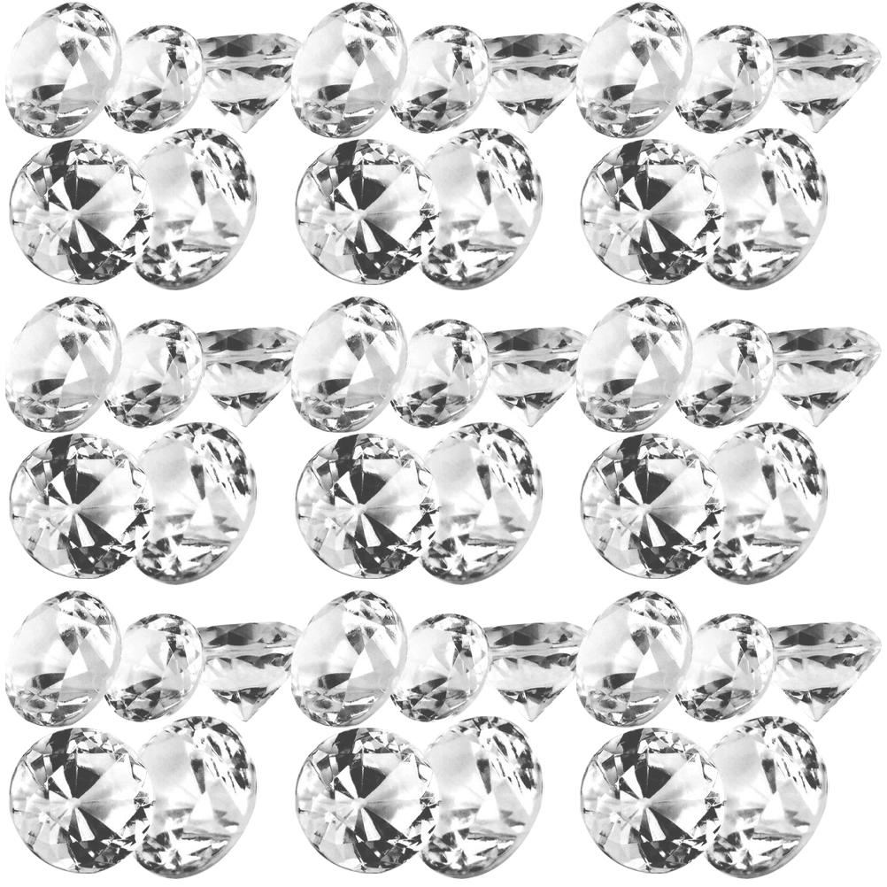 500pcs Clear Acrylic Diamonds Rhinestones Crystals Gems for Vase Filling Table Decor