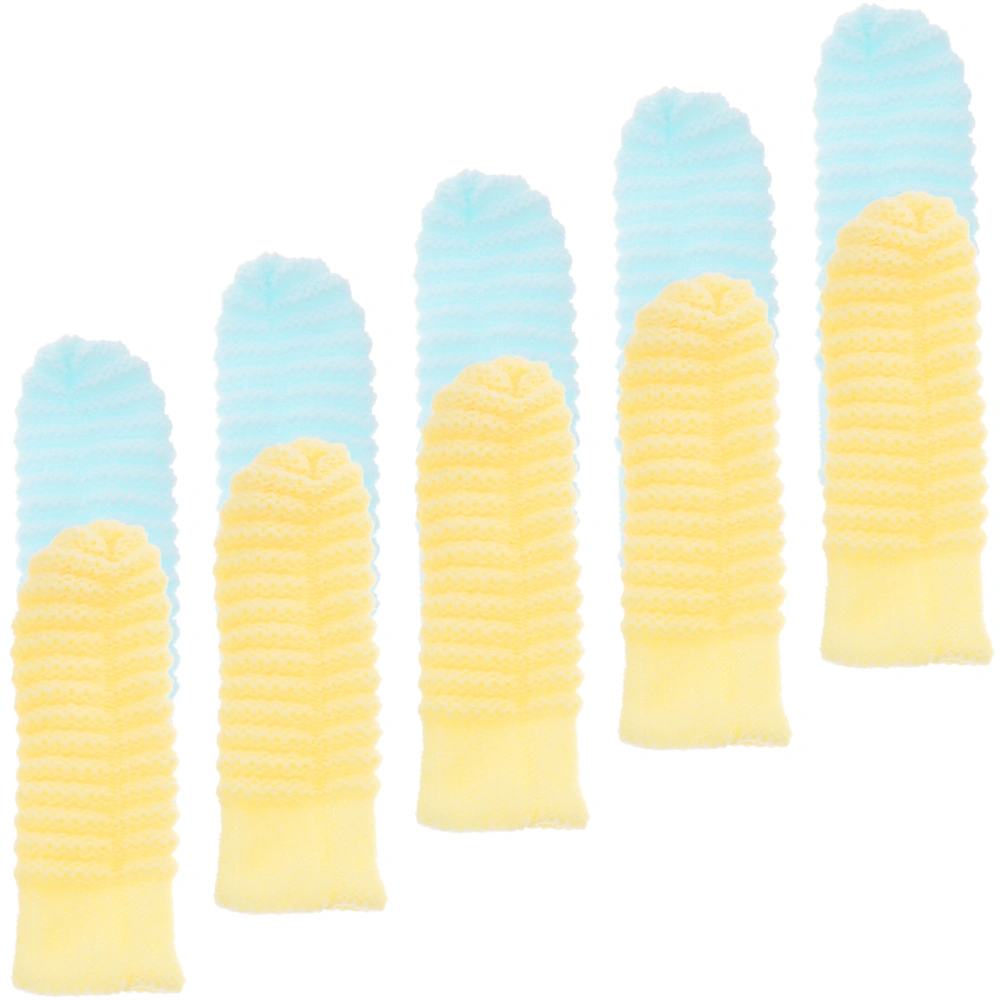 10Pcs Pet Toothbrush for Small Dogs Finger Sleeve Toothbrush Large Dogs Finger Toothbrush