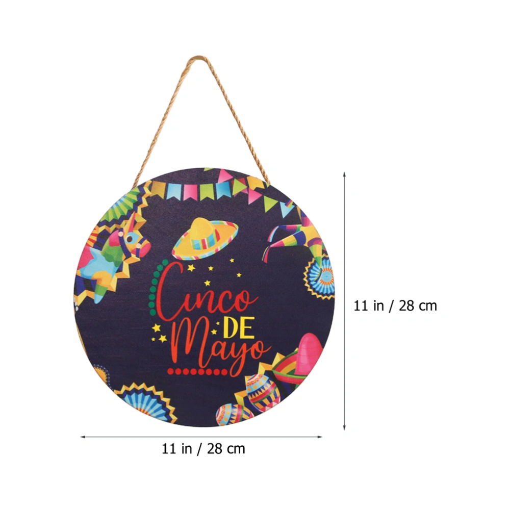 Mexican Fiesta Wood Hanging Plaque Cinco De Mayo Door Sign Unique Fiesta Sign Fiesta Ornament