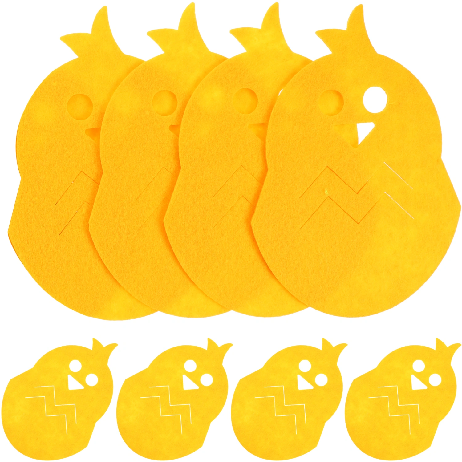 8Pcs Easter Cutlery Holder Decorative Chicken Shape Utensil Bag Holder Party Favor
