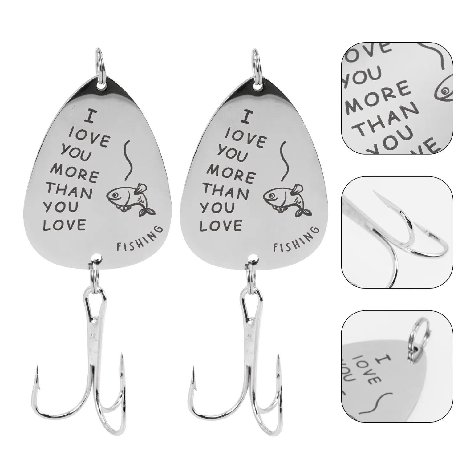2pcs Small Fishing Hook Multi-use Fishing Hook Travel Fishing Hook Exquisite Fishing Hook Fishing Supply