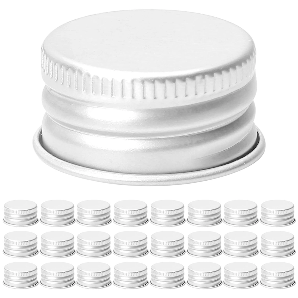 50Pcs Bottle Lids Metal Screw Caps Leakproof Water Bottle Lids Universal Cup Covers Reusable Jar Caps