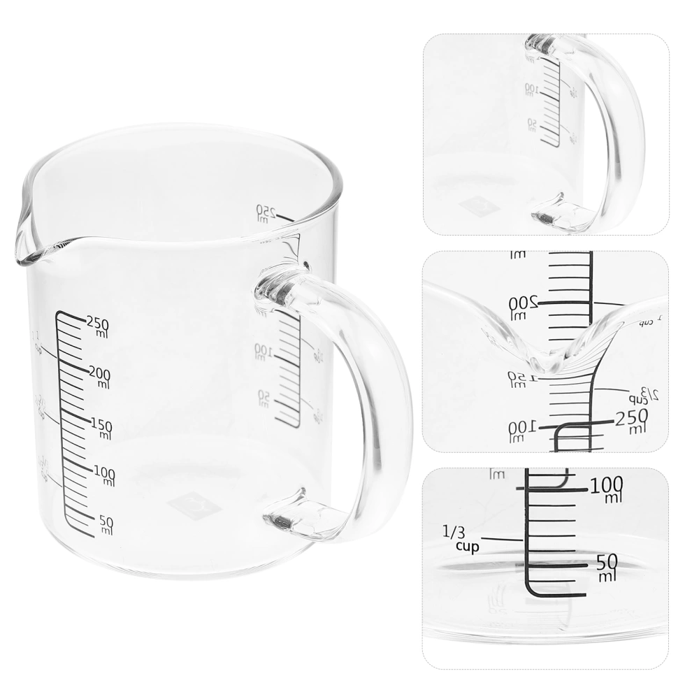 Measuring Cup with Scale Kitchen Graduated Cup Thickened Glass Measuring Cup Milk Cup