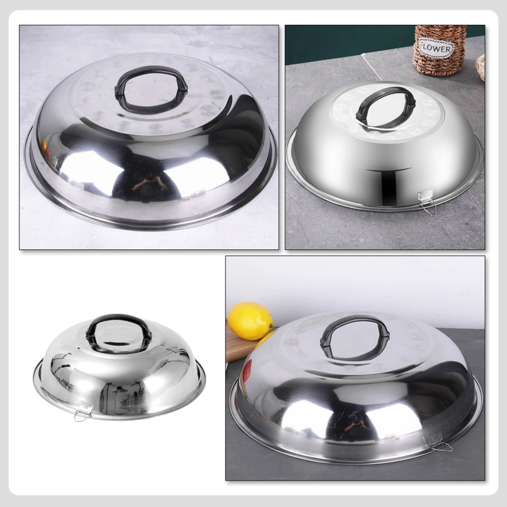 Stainless Steel Pan Cover Multi-function Pot Cover Round Pan Lid Kitchen Supply