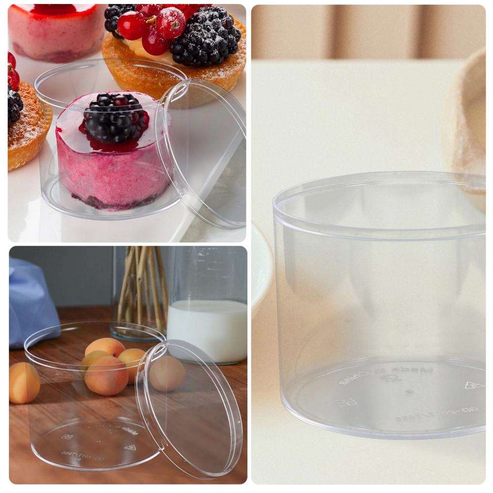 10Pcs Delicate Dessert Cups Transparent Mousse Cups Household Pudding Cups