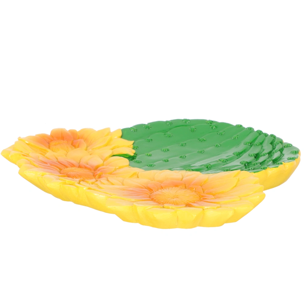 Vivid Plant Design Food Serving Plate Tabletop Decorative Nut Fruit Dish Household Jewelry Showcase Tray