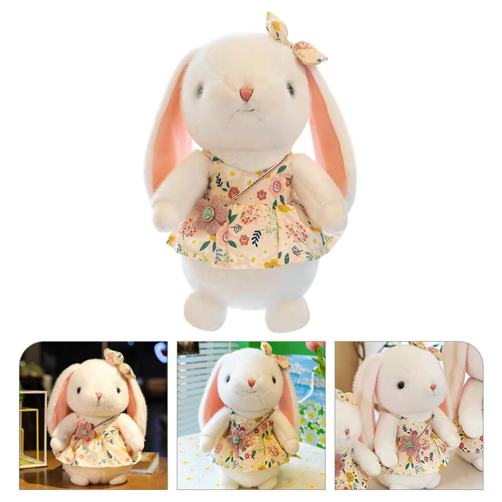 Rabbit Toy Plush Rabbit Doll Stuffed Rabbit Doll Bed Cartoon Doll for Kids