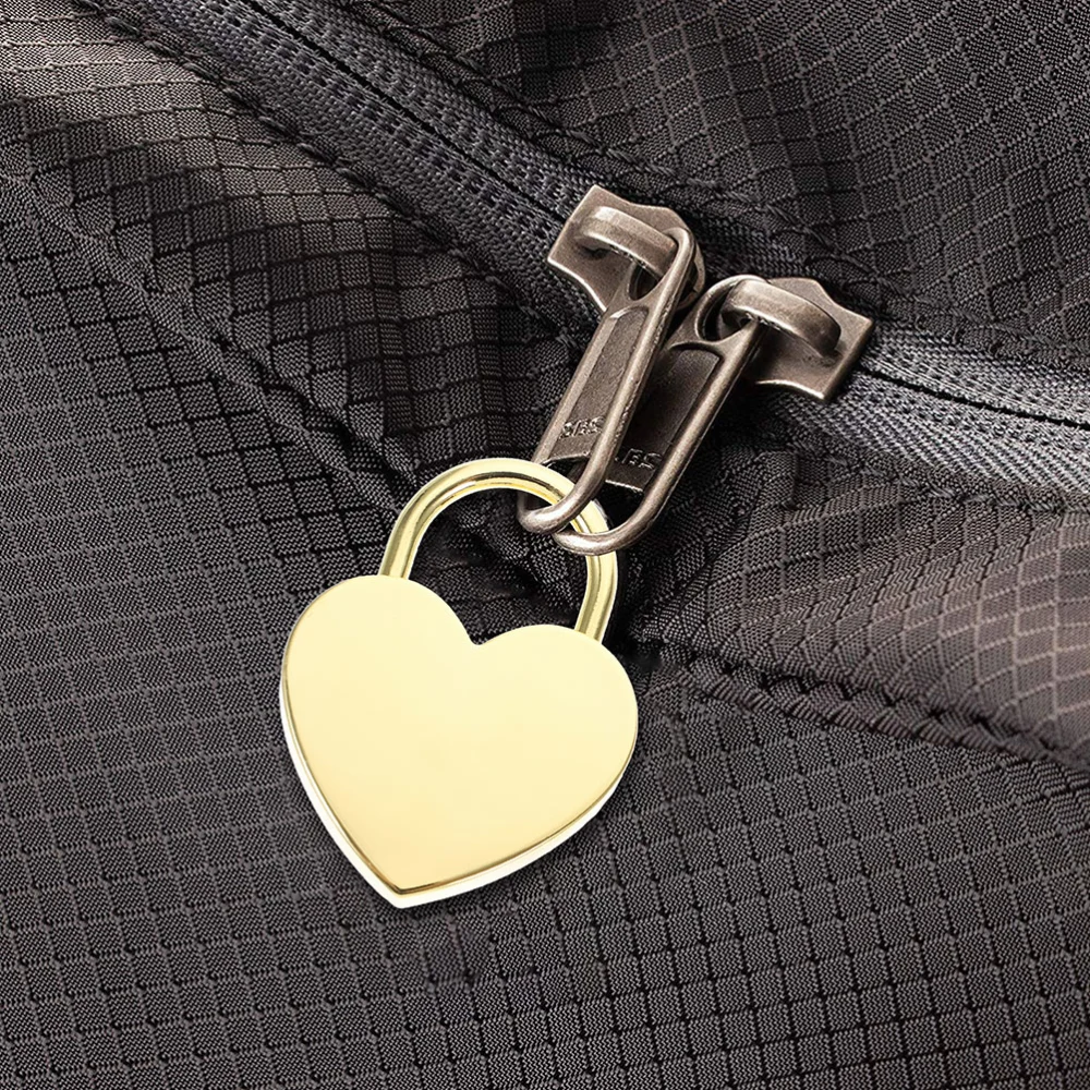 2 Sets Love Locks Suitcase Padlocks Heart Shaped Luggage Padlock for Decor