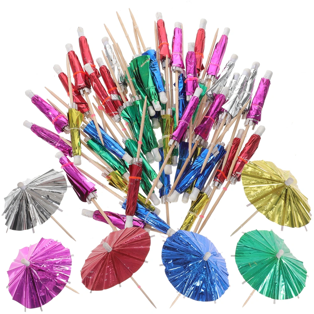 50pcs Summer Hawaiian Cocktail Sticks Cake Picks Fruit Picks Party Favors Ornaments