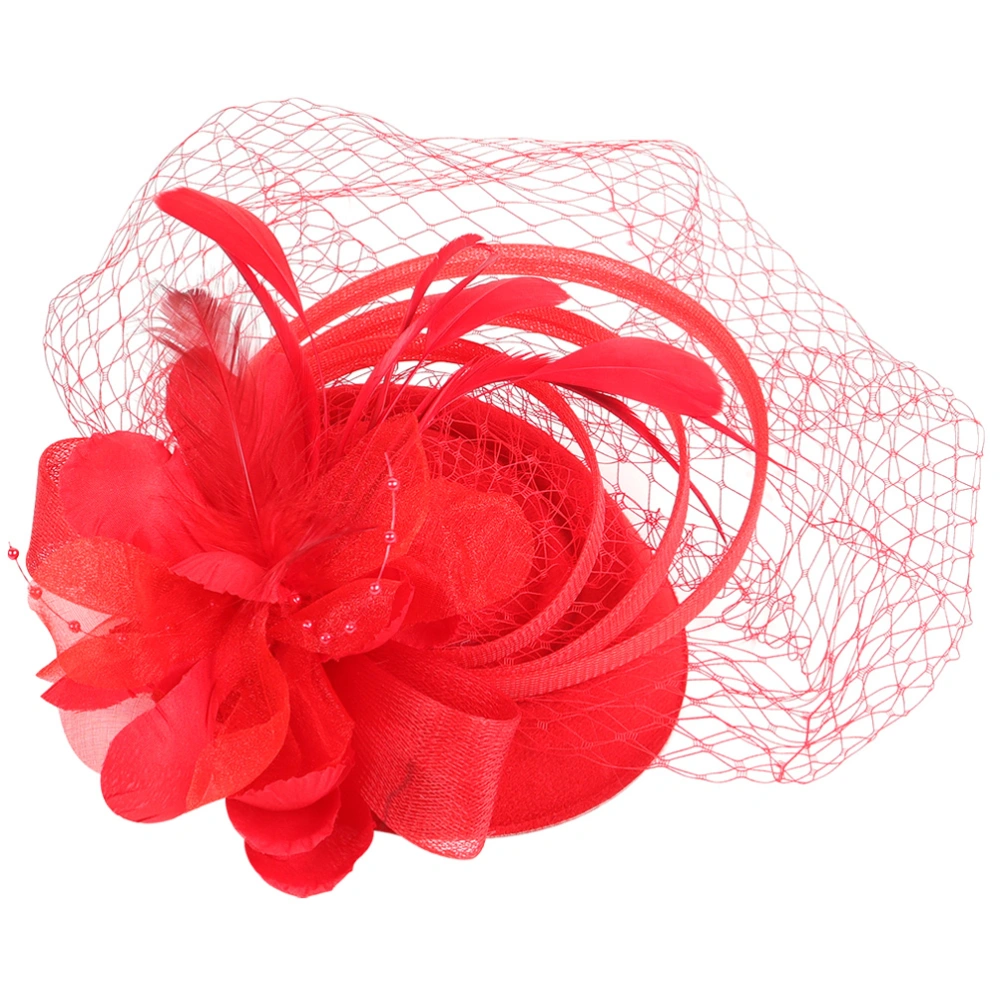 Tea Party Fascinator Hat Headband Hat Clip Plume Fascinator Tea Party Hair Accessory